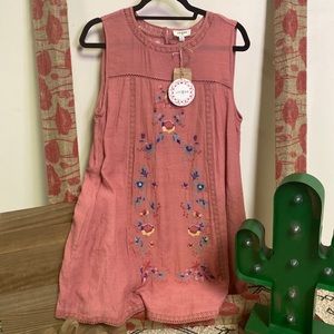 Umgee Embroidered Dress